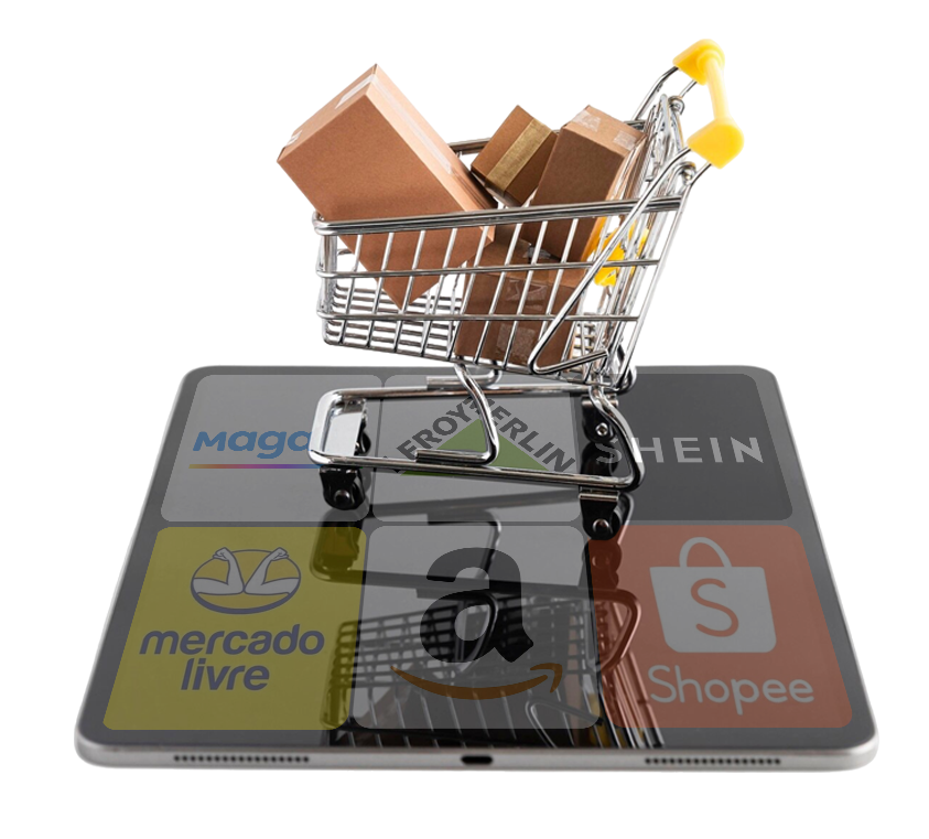 Assessoria em Loja Própria e em todos os Marketplaces, como Mercado Livre, Shopee, Amazon, Shein, Leroy Merlin, Magalu e outros